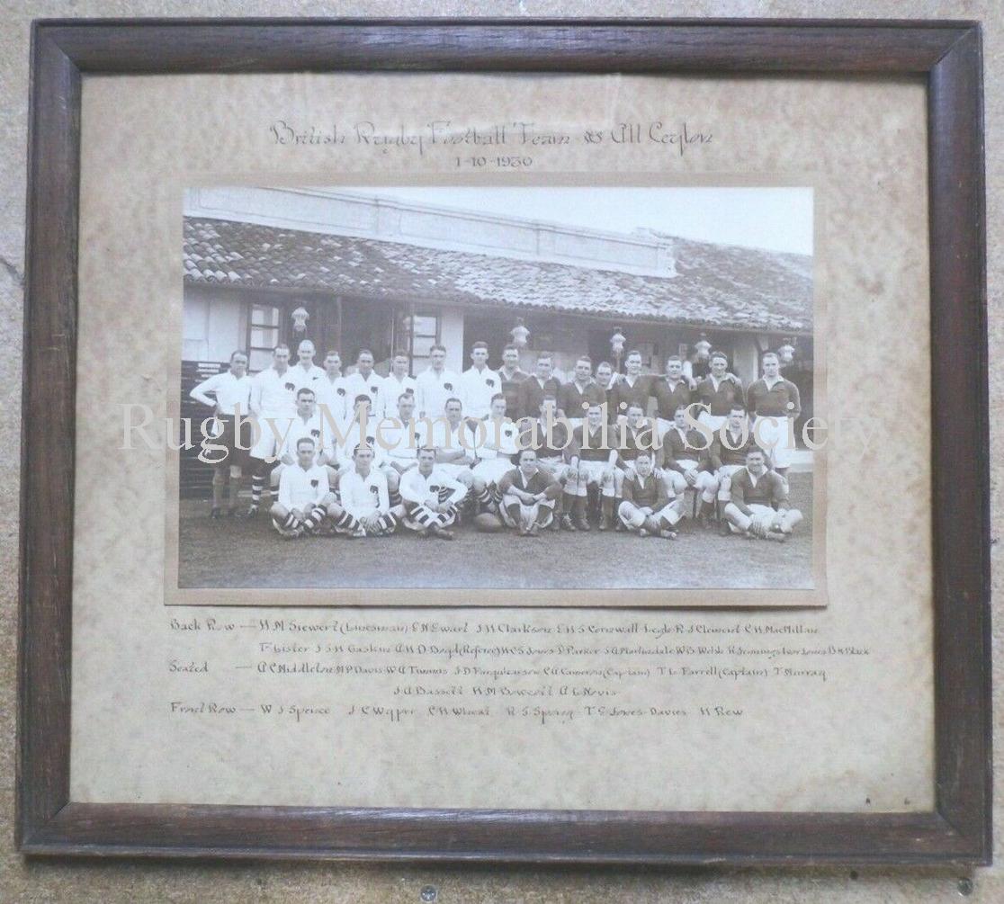 1930 - Ceylon v British Team Photograph - Rugby Memorabilia Society (2)